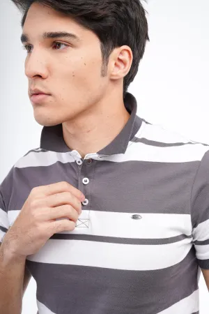Mink Striped Polo
