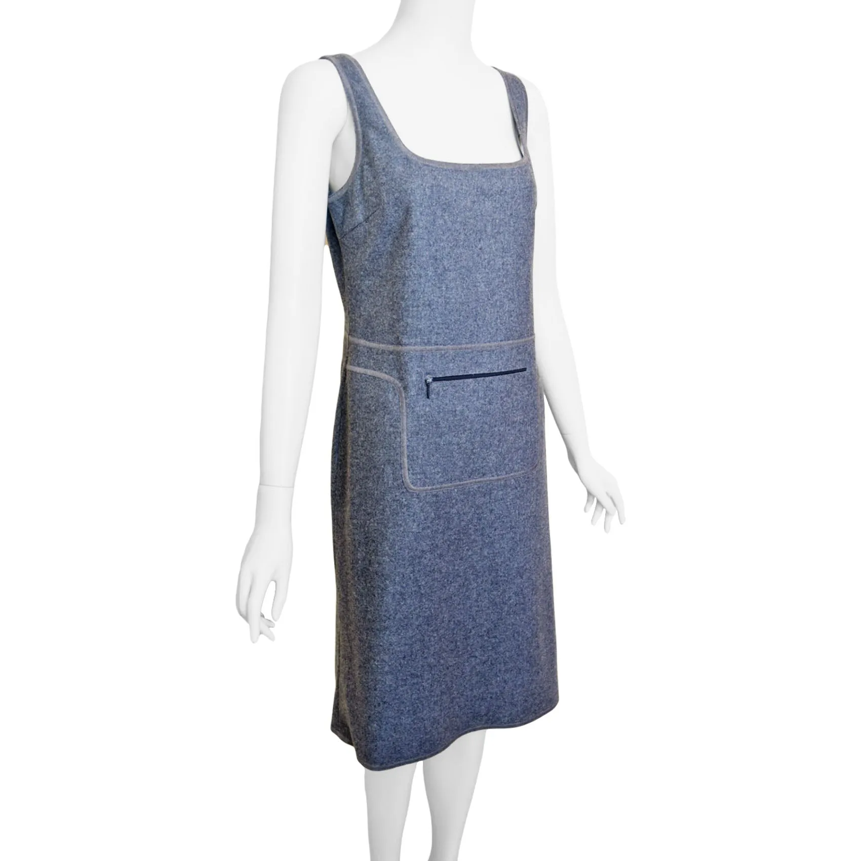Miu Miu A/W 1999 Grey Wool Dress