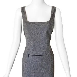 Miu Miu A/W 1999 Grey Wool Dress