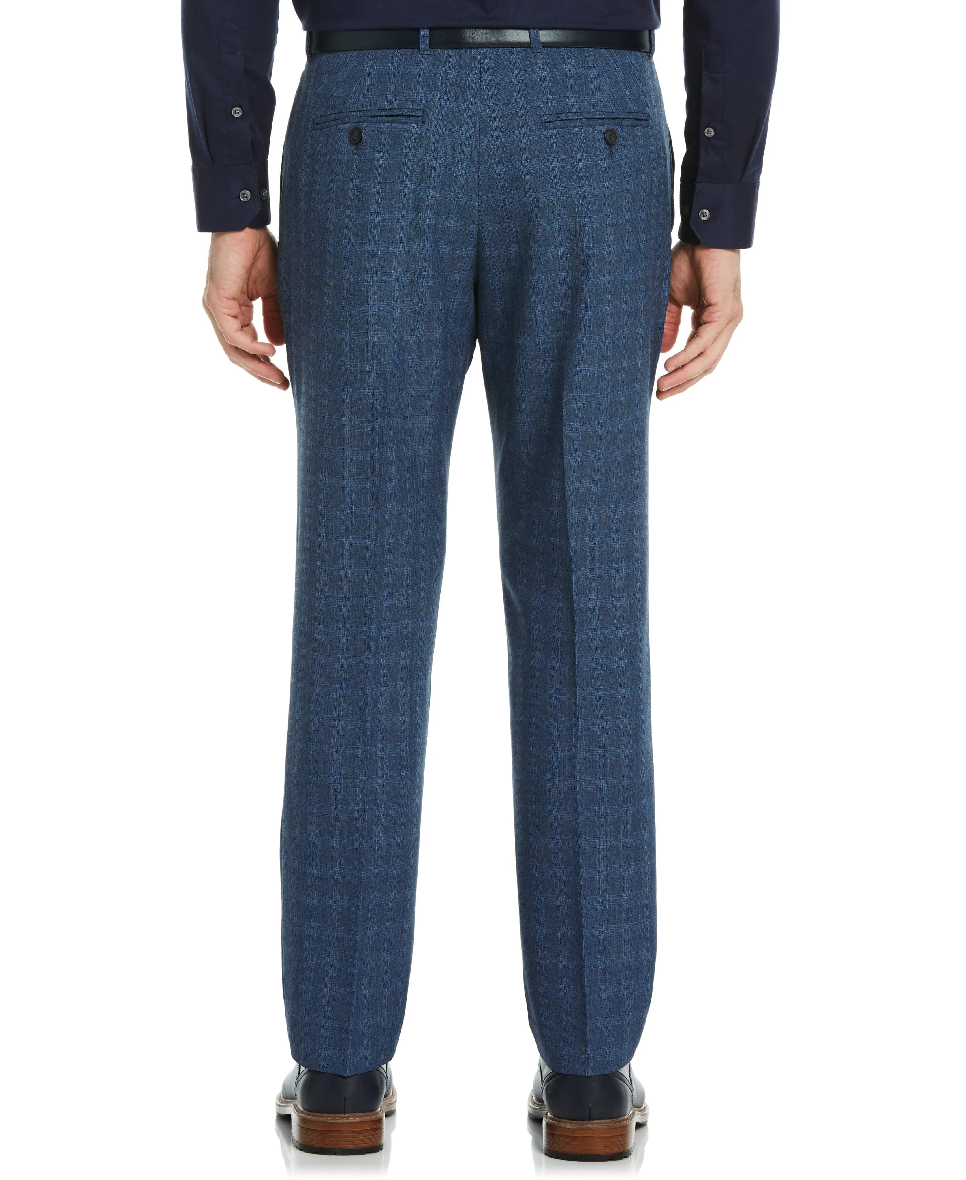 Modern Fit Heathered Windowpane Dress Pant
