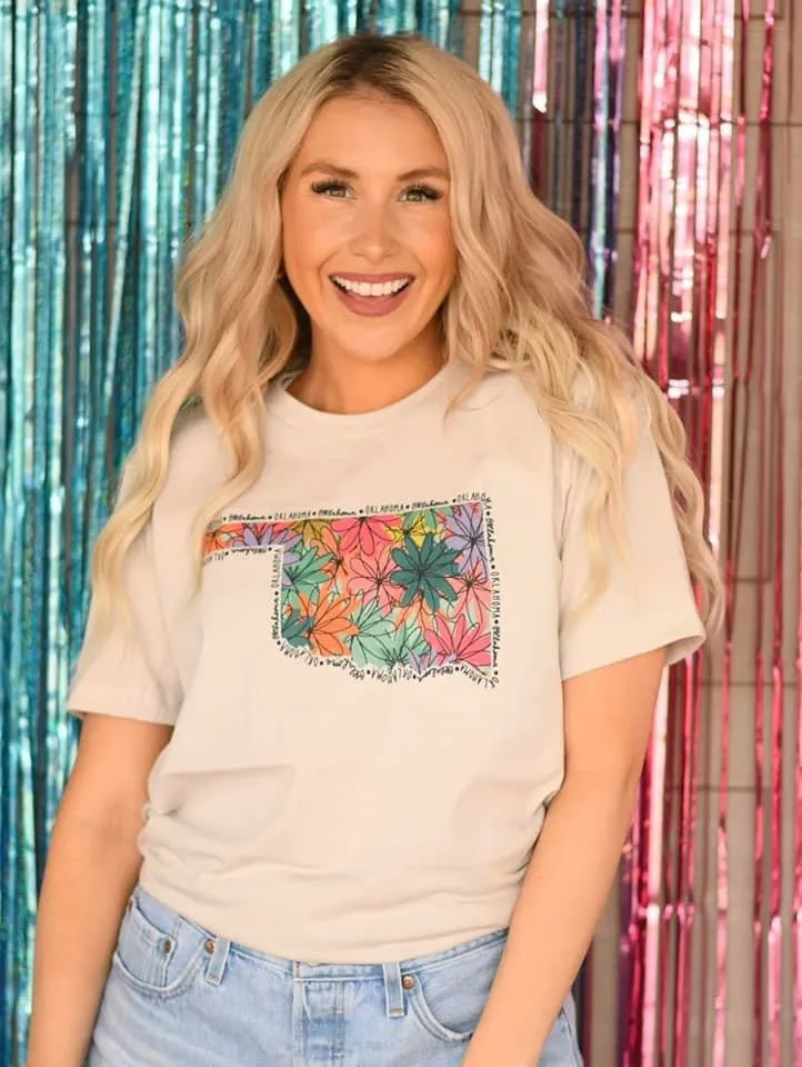 Mom Me - Floral State Tees
