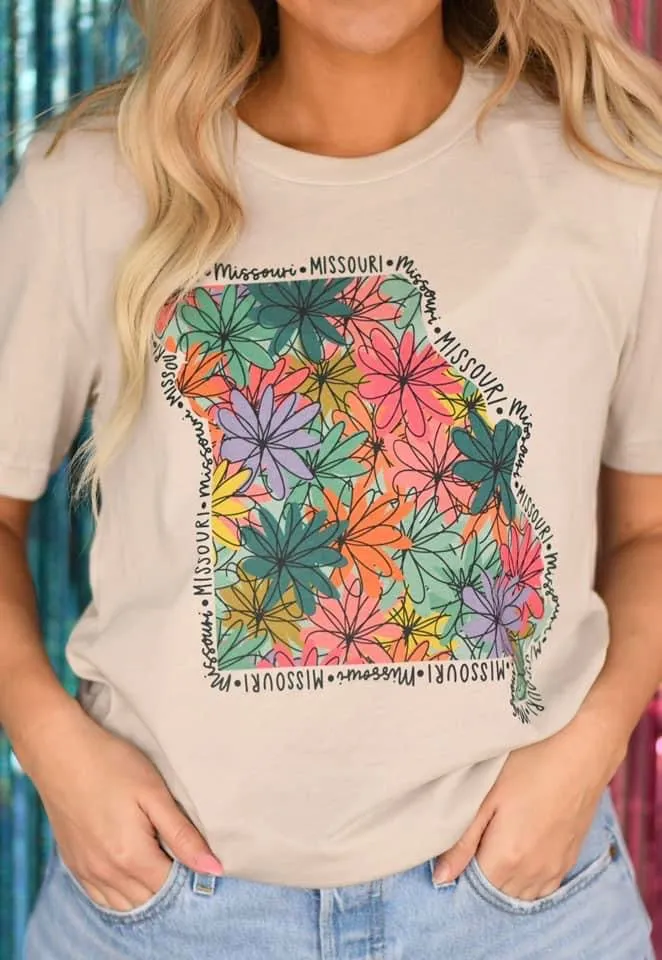 Mom Me - Floral State Tees
