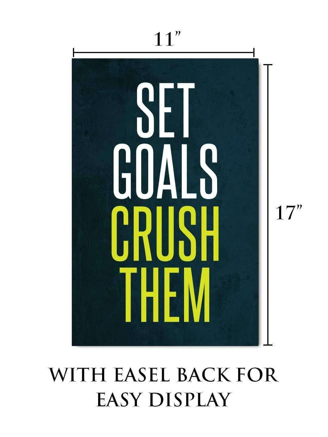 Motivational Wall Art for Business - "Set Goals Crush Them"