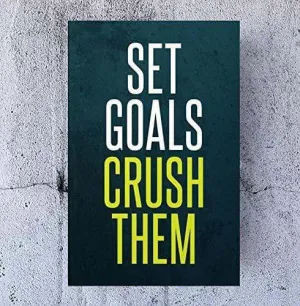 Motivational Wall Art for Business - "Set Goals Crush Them"