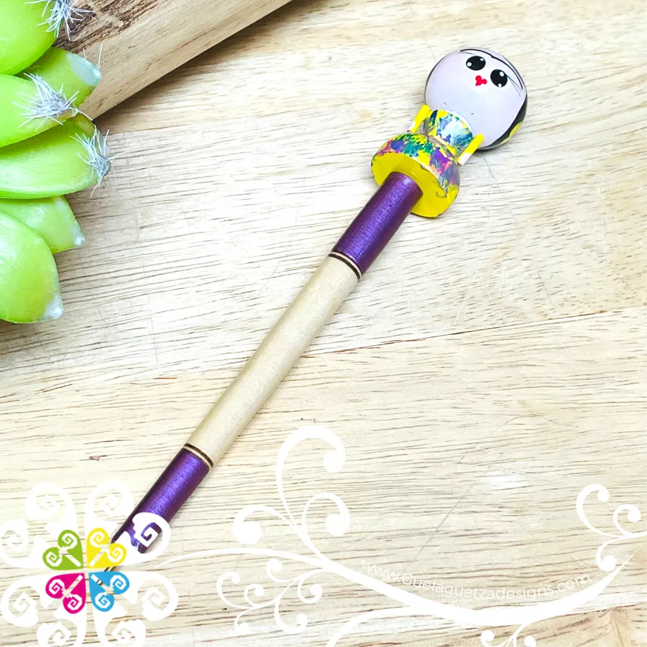 Muñeca Frida Wood Pen - Office Accessories