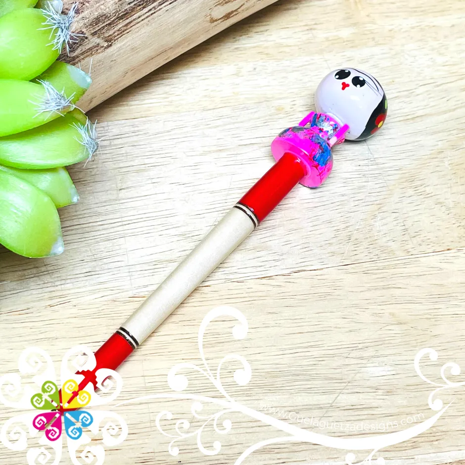 Muñeca Frida Wood Pen - Office Accessories