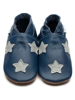 Navy and Grey Star Soft Shoes