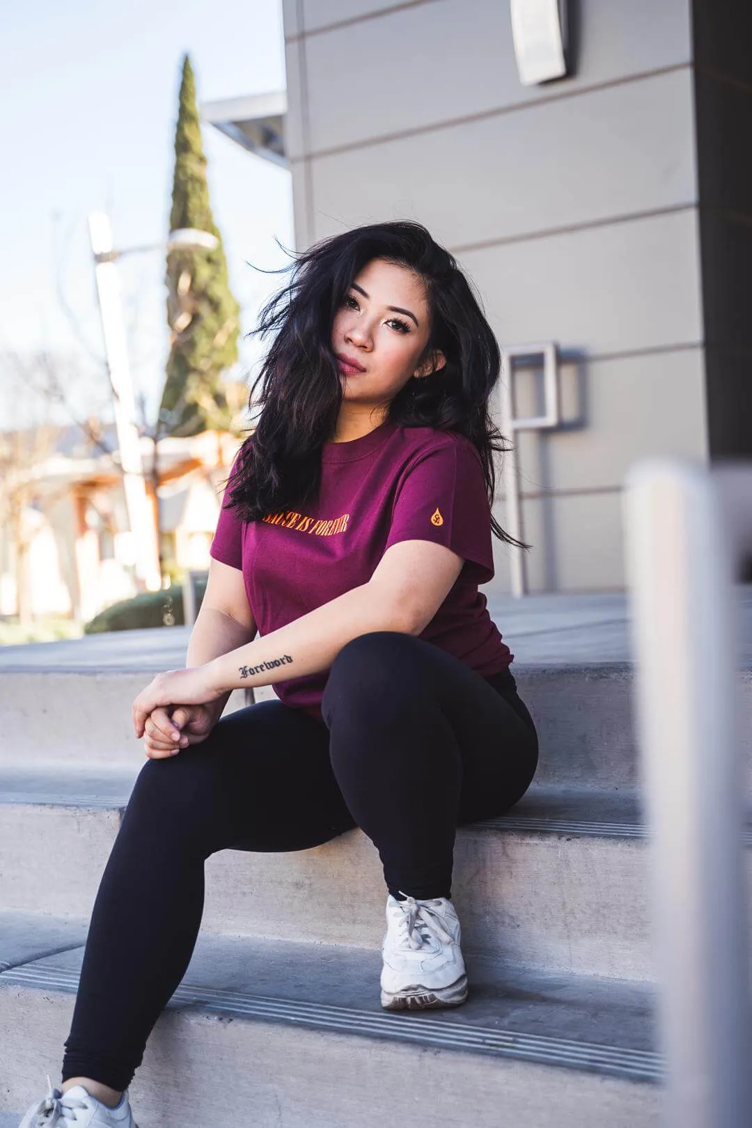 Neon Orange Sauce Is Forever (S) | Maroon Tee