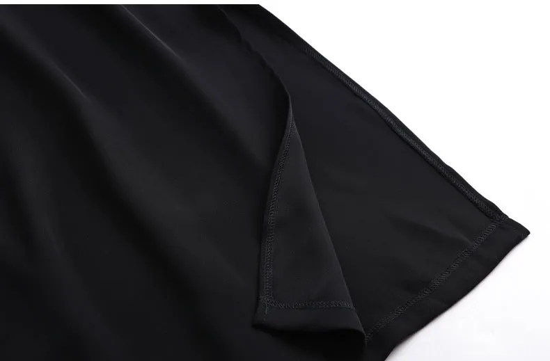 New classic contrast color slim dress round neck long sleeve