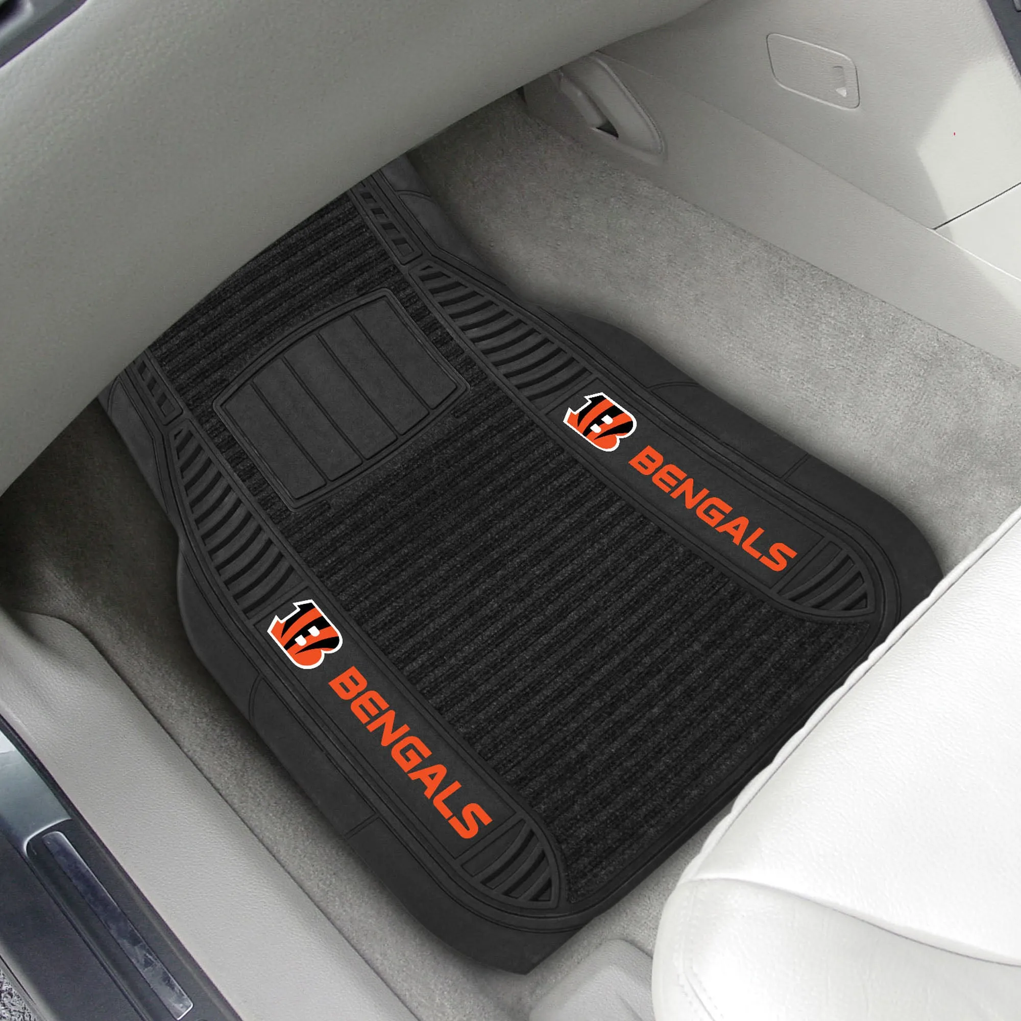 NFL - Cincinnati Bengals 2-pc Deluxe Car Mat Set