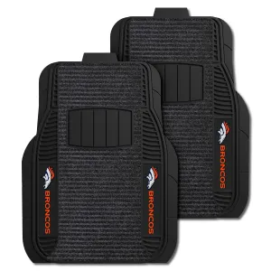NFL - Denver Broncos 2-pc Deluxe Car Mat Set