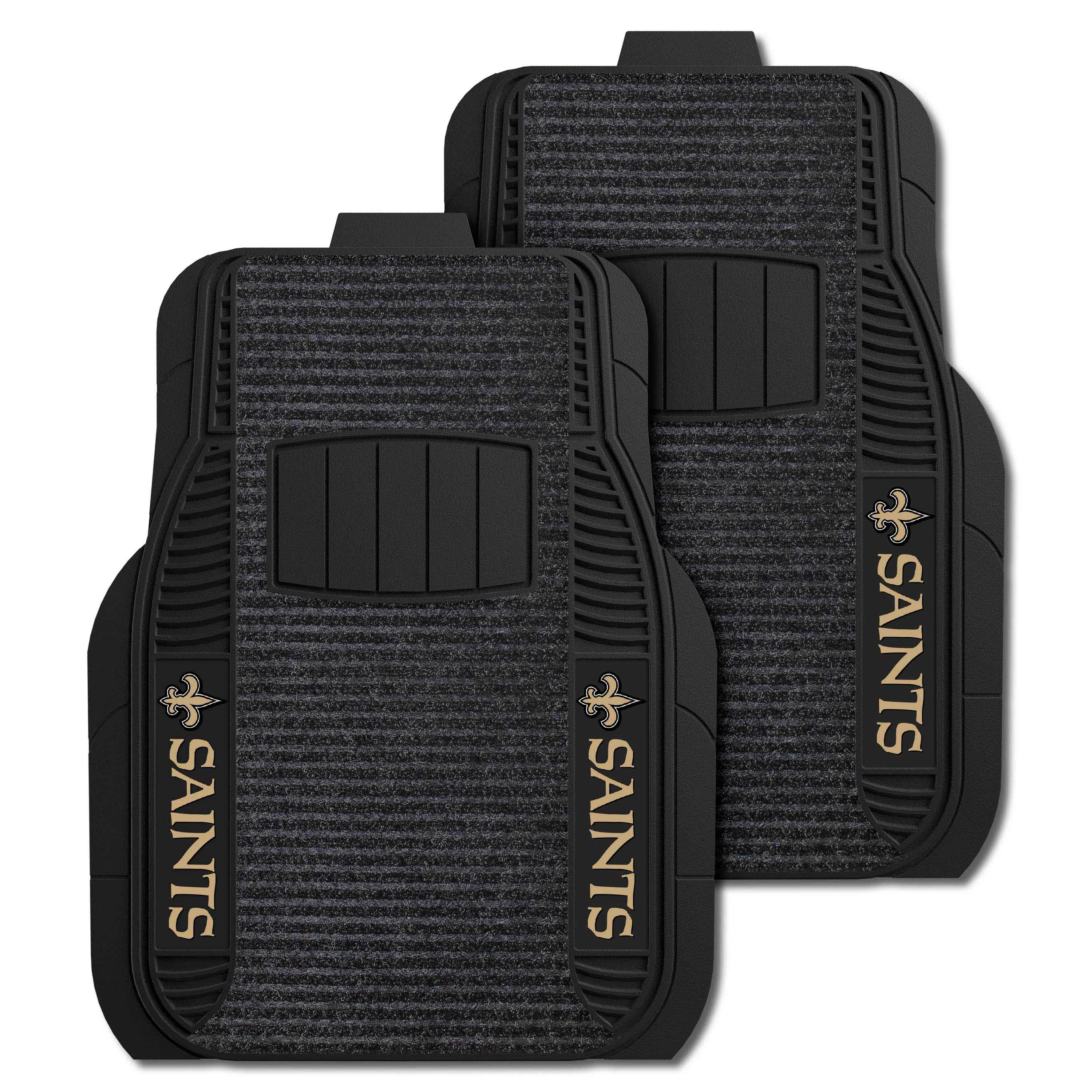 NFL - New Orleans Saints 2-pc Deluxe Car Mat Set