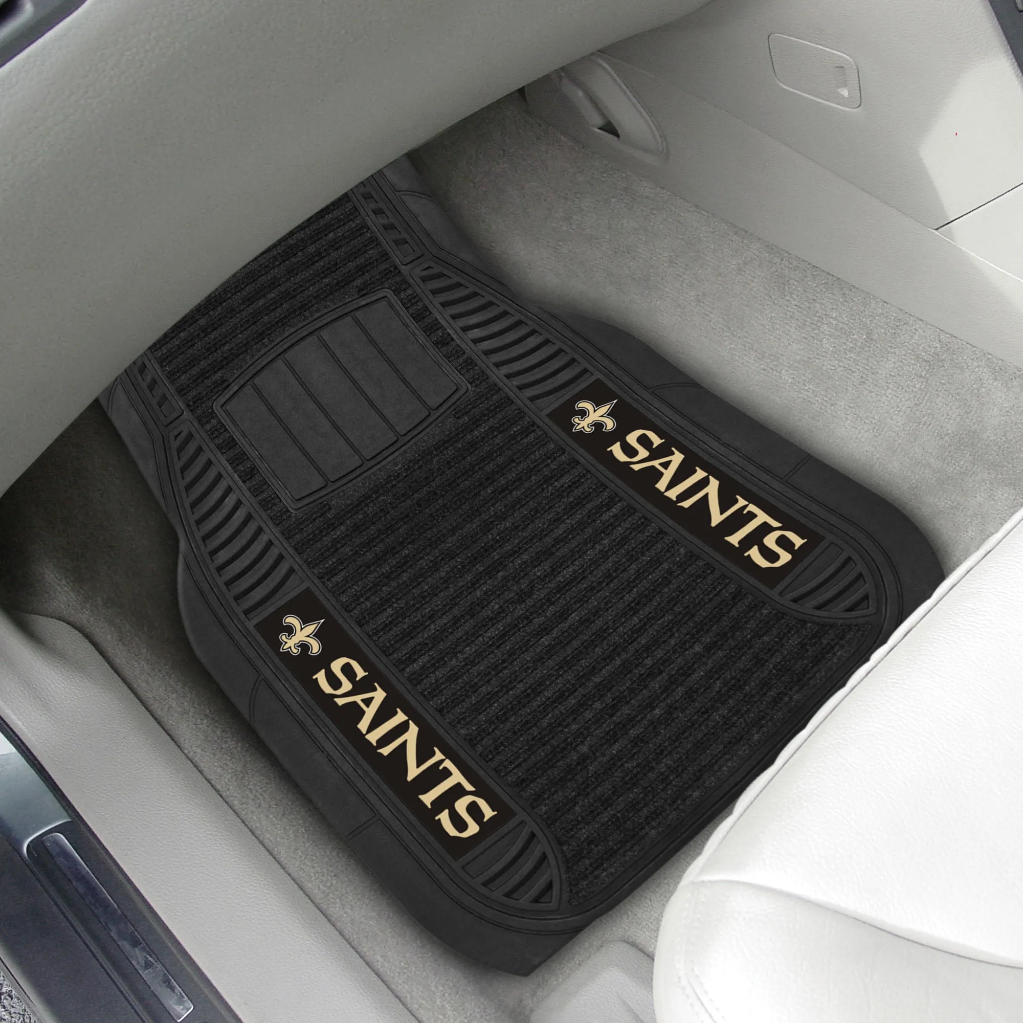 NFL - New Orleans Saints 2-pc Deluxe Car Mat Set