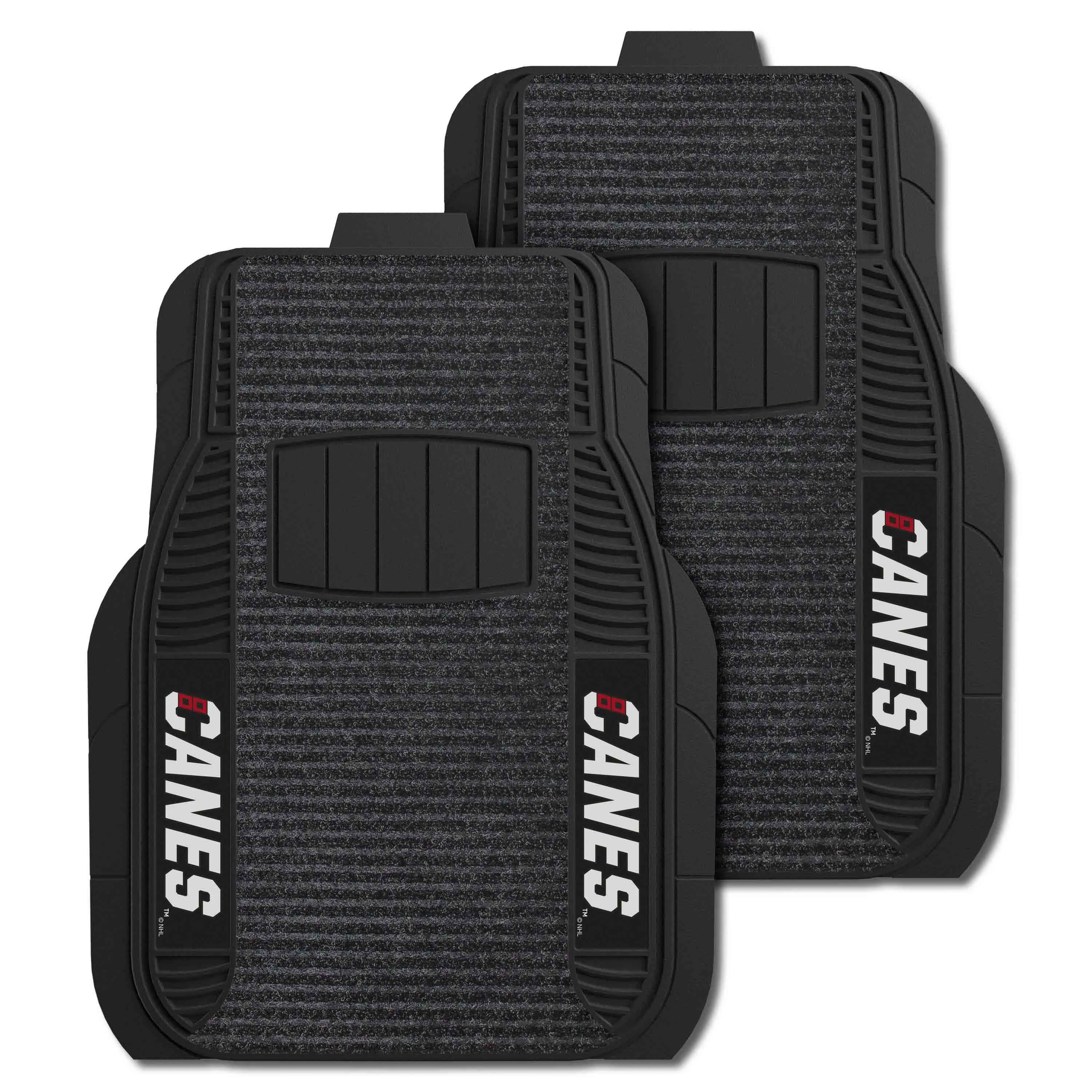 NHL - Carolina Hurricanes 2-pc Deluxe Car Mat Set