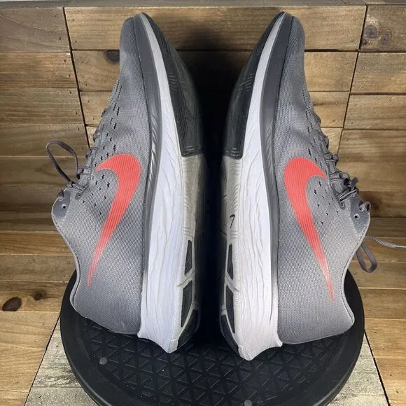 Nike Mens Sz 12 Zoom Fly Gunsmoke/Bright Crimson 880848-004 Athletic Shoes