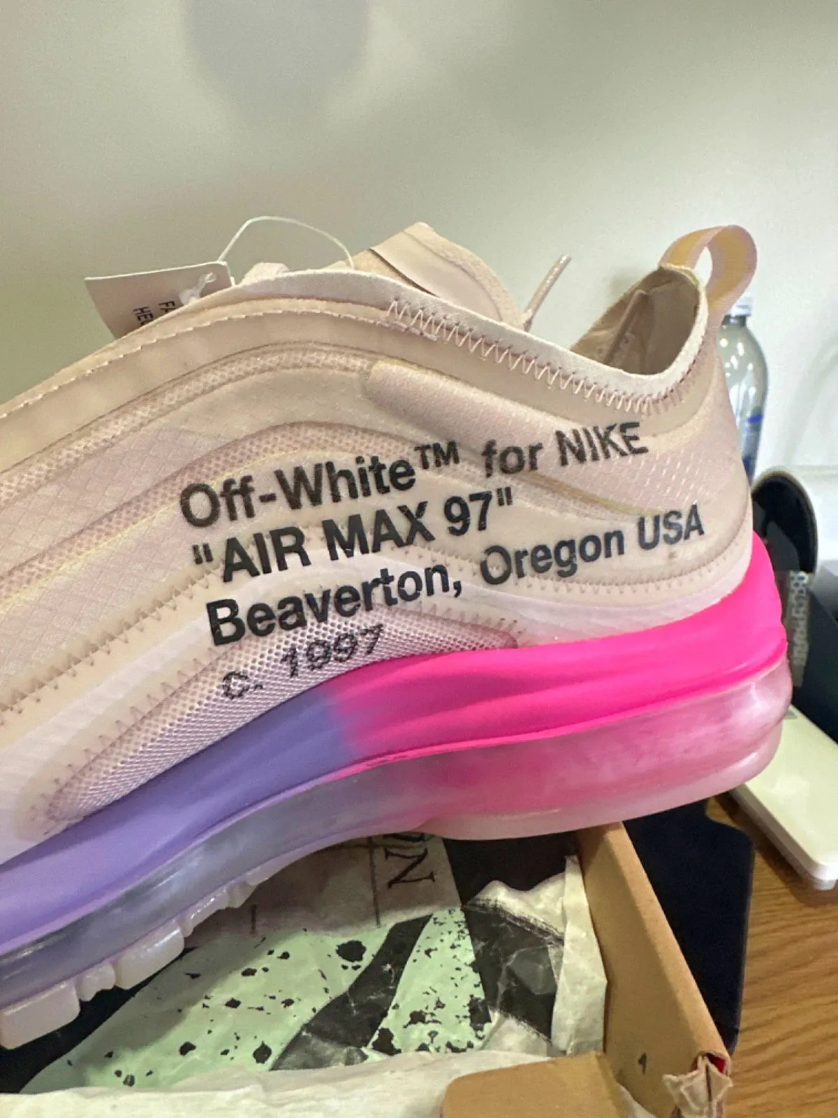 NIKE Off-White Elemental Rose Serena Queen UK 8.5 👟