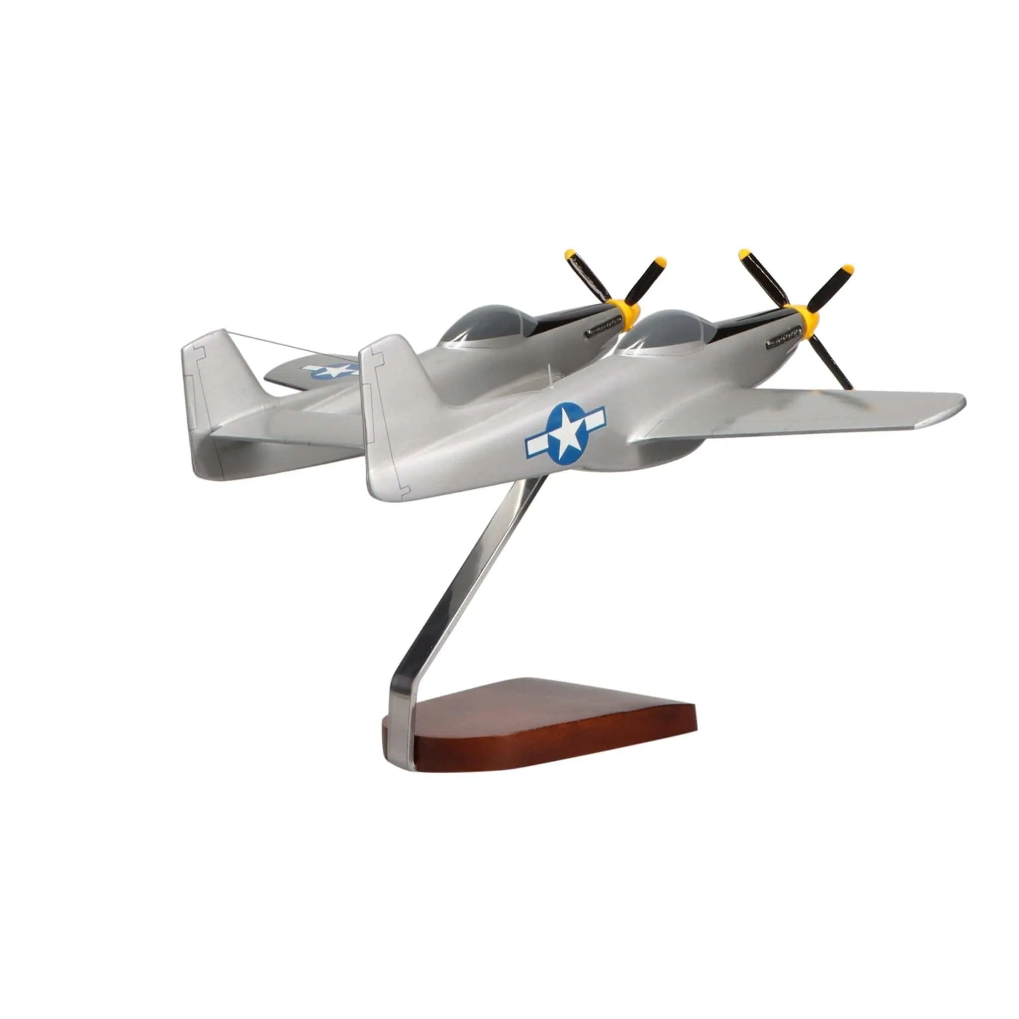 North American Aviation P-82 Twin Mustang Large Mahogany Model