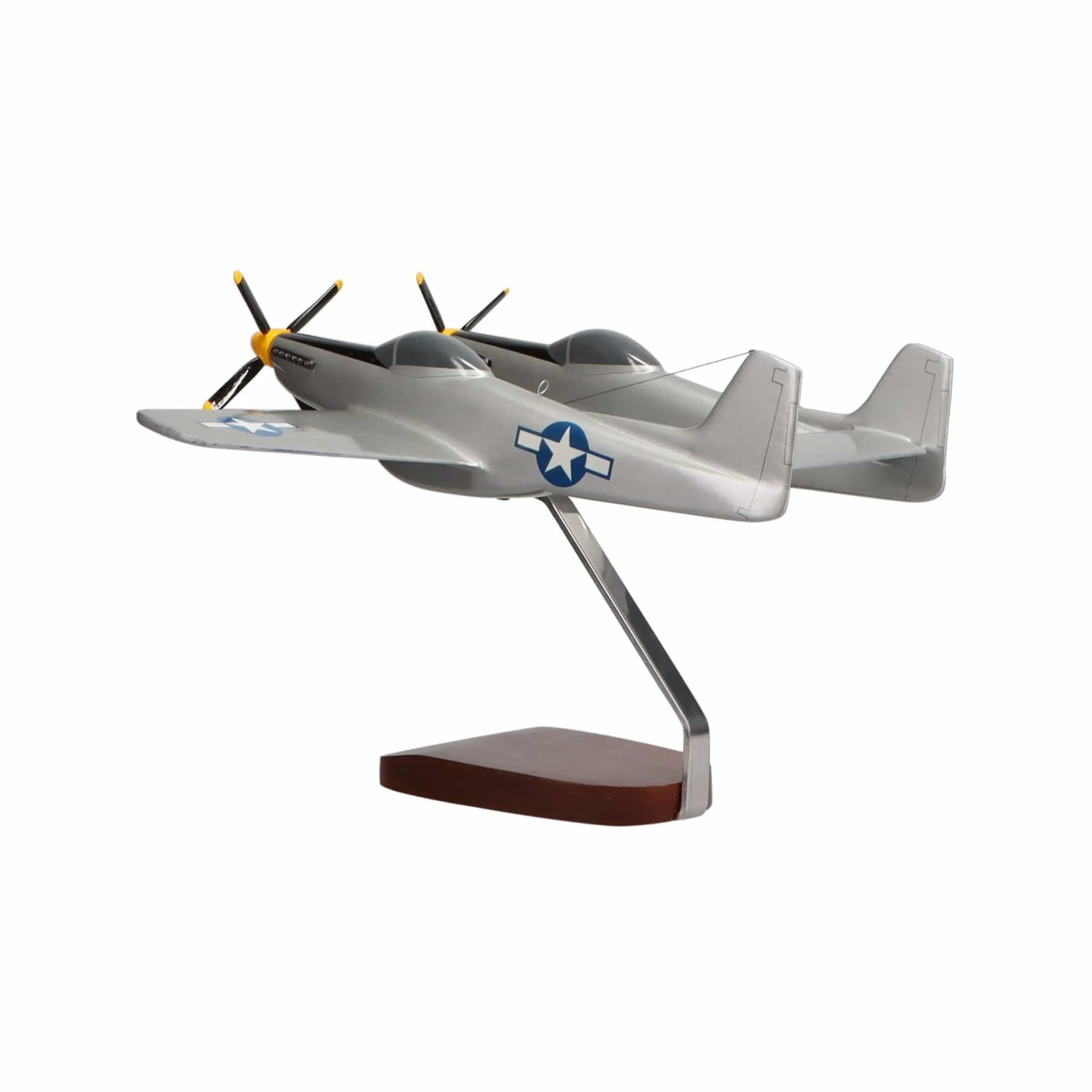 North American Aviation P-82 Twin Mustang Large Mahogany Model