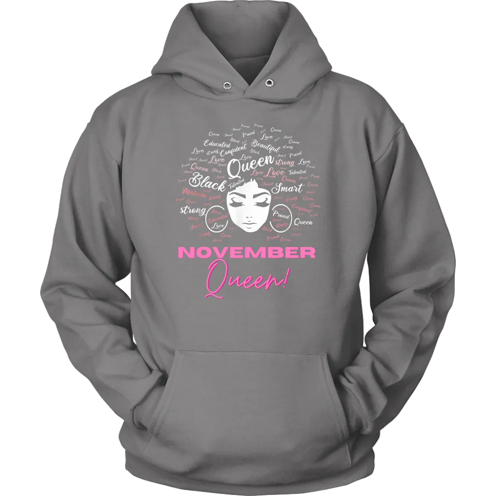November Queen | Birthday Hoodie | Gifts for Her | Birthday Gifts | Scorpio Birthday