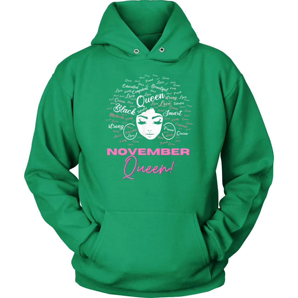November Queen | Birthday Hoodie | Gifts for Her | Birthday Gifts | Scorpio Birthday