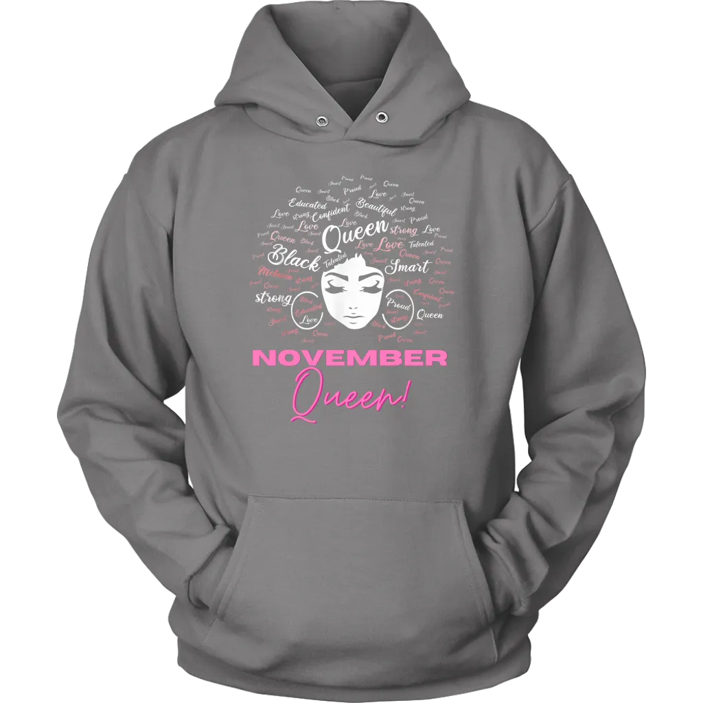 November Queen | Birthday Hoodie | Gifts for Her | Birthday Gifts | Scorpio Birthday
