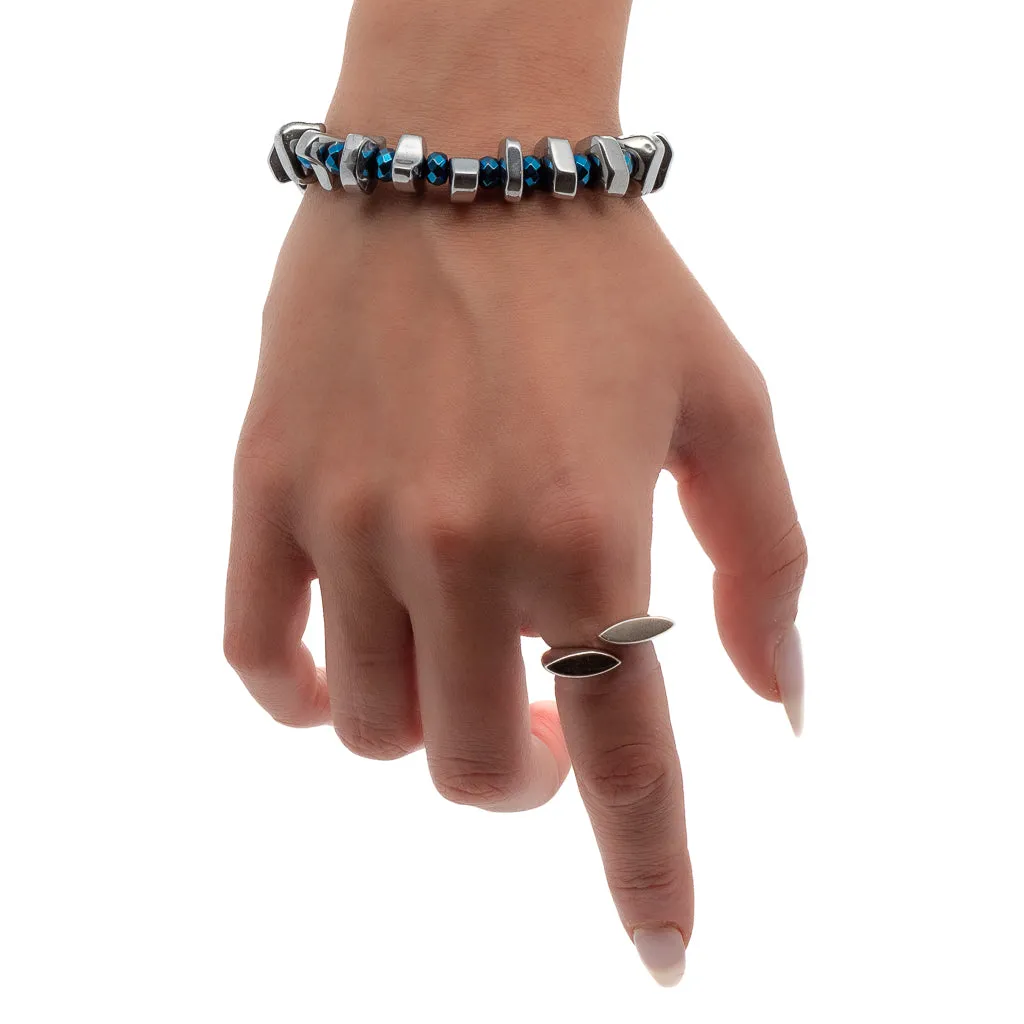 Nugget Hematite Energy Beaded Bracelet