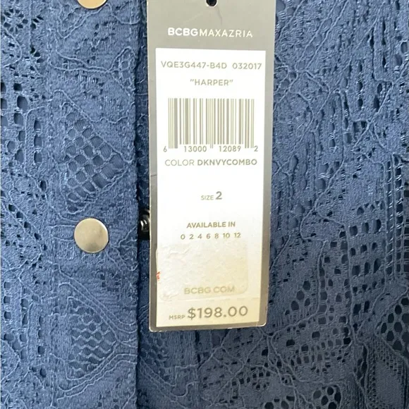 NWT! BCBG MaxAzria women’s dark blue skirt