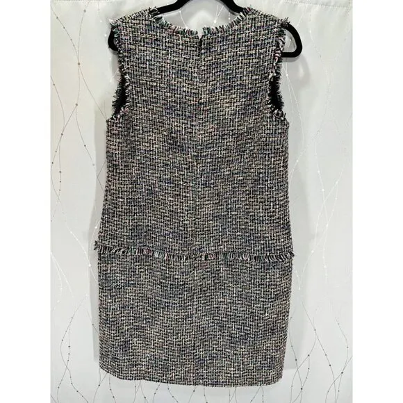 NWT J. Crew Fringe Tweed Sheath Dress $158