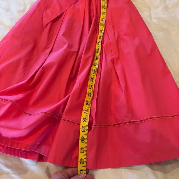 NWT Talbots Poplin Eyelet Collar Shirt Dress in Coral, size 10, Spring Easter