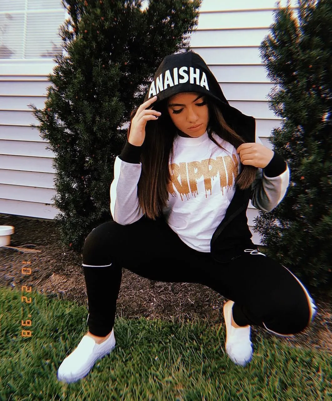 OG Gold Glitter Drippin | White Tee