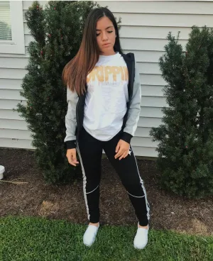 OG Gold Glitter Drippin | White Tee