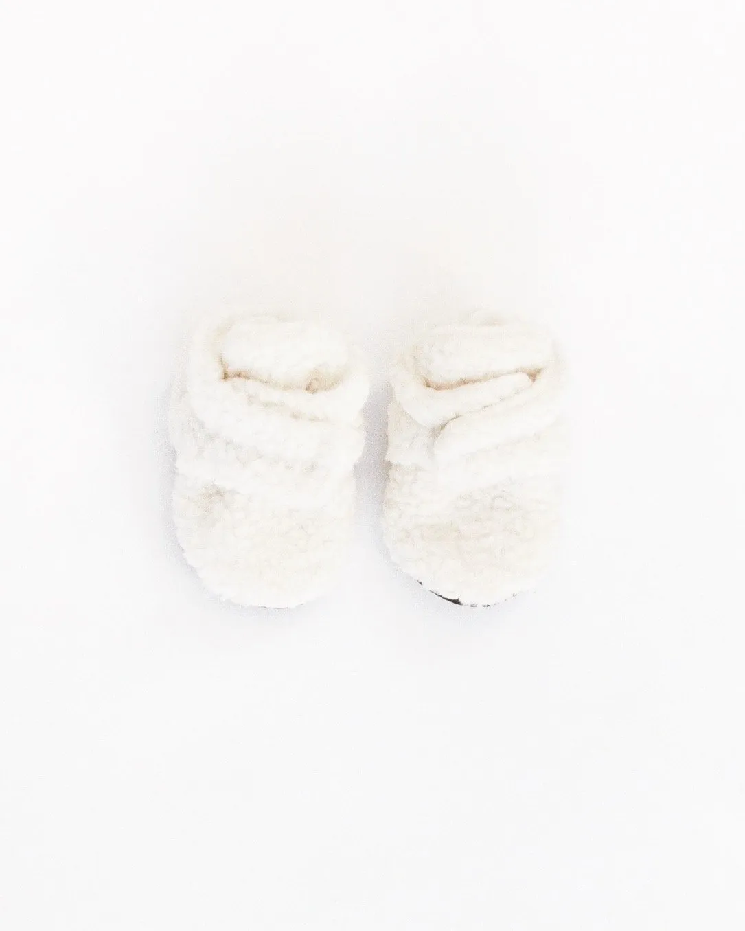 OLIVE & BUD TEDDY BOOTIES MILK/ALMOND/CHARCOAL