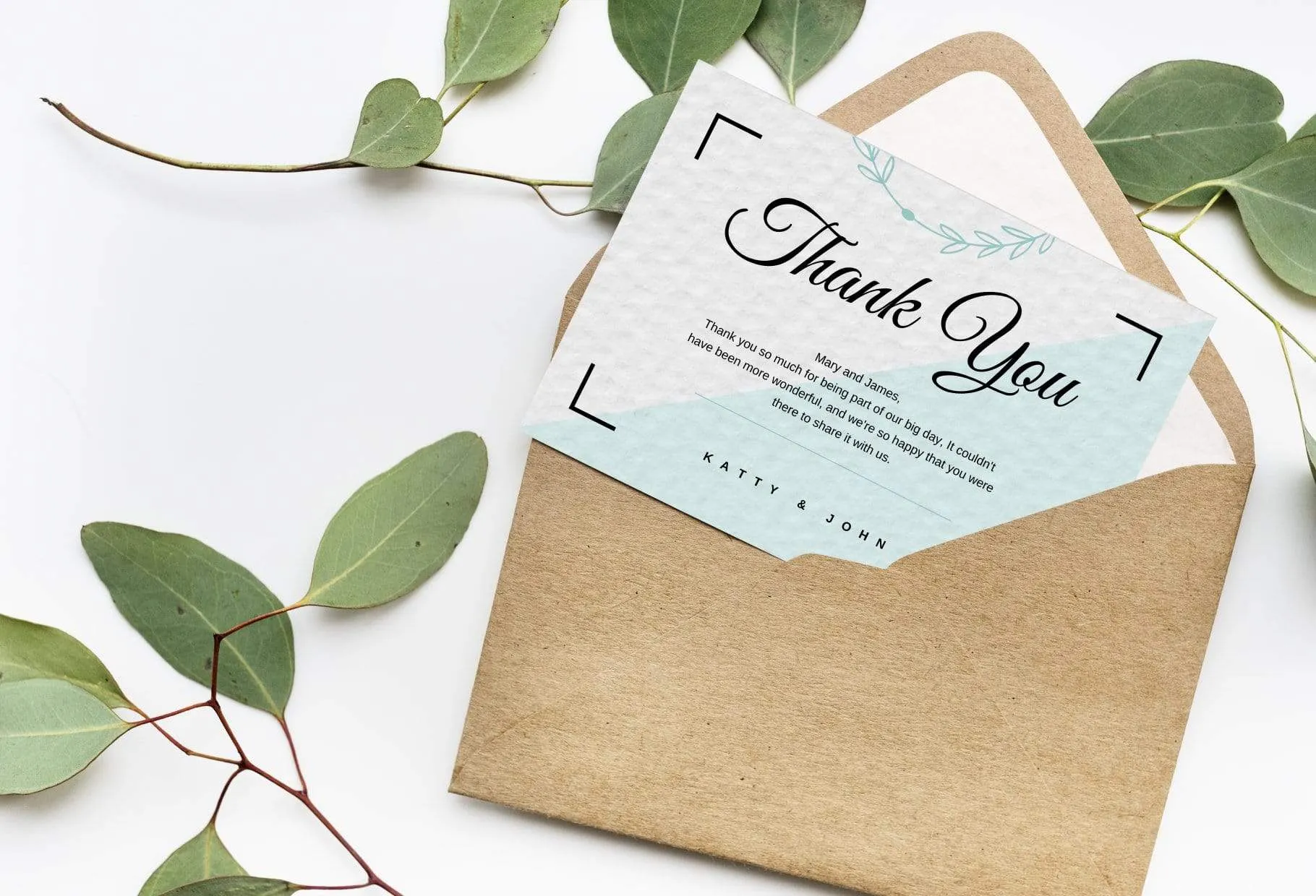 Olivia Printable Thank You Card Packaging Insert Note Canva Template