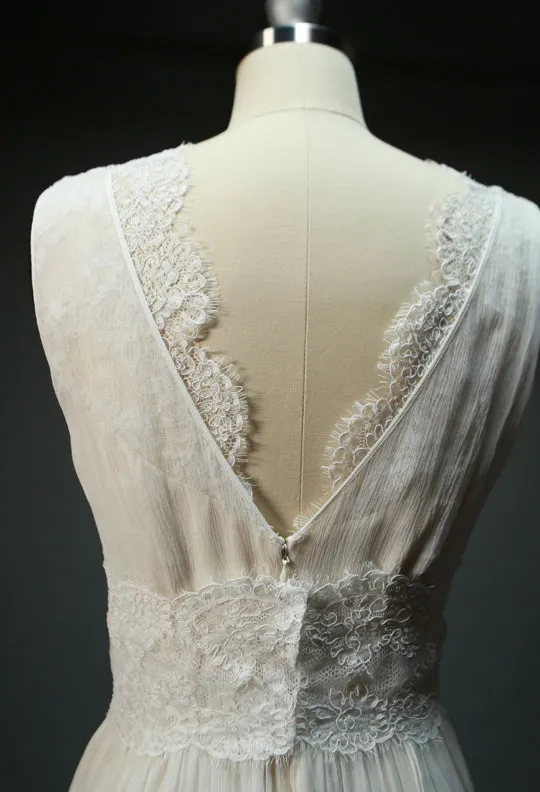 ON6170 Lace Detachable Caplet Wedding Dress