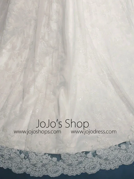 Open Back A-line Lace Wedding Dress LW2002