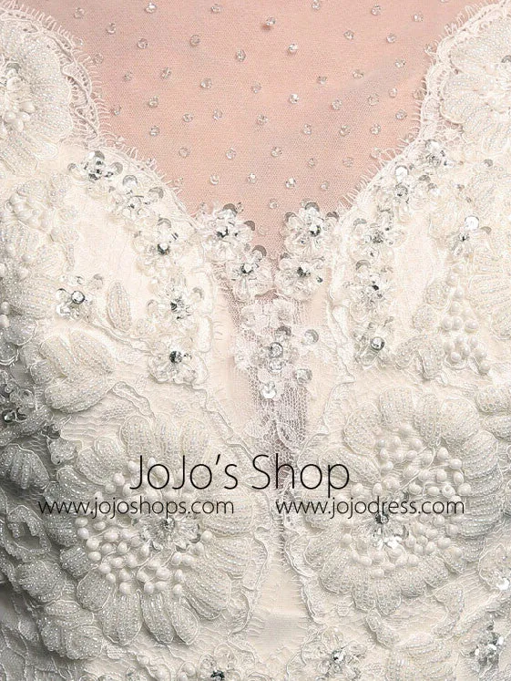 Open Back A-line Lace Wedding Dress LW2002