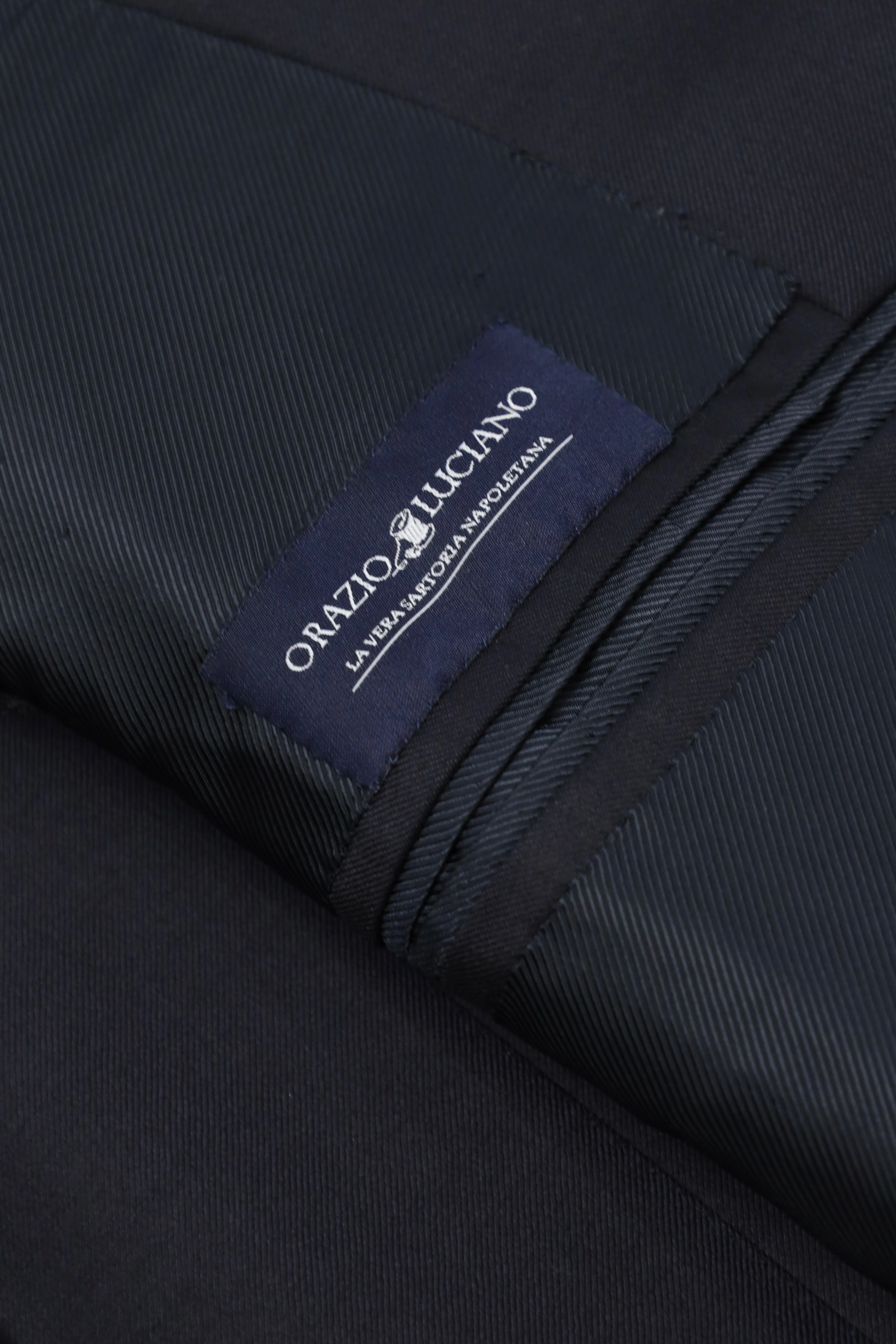 Orazio Luciano Black Neapolitan Suit