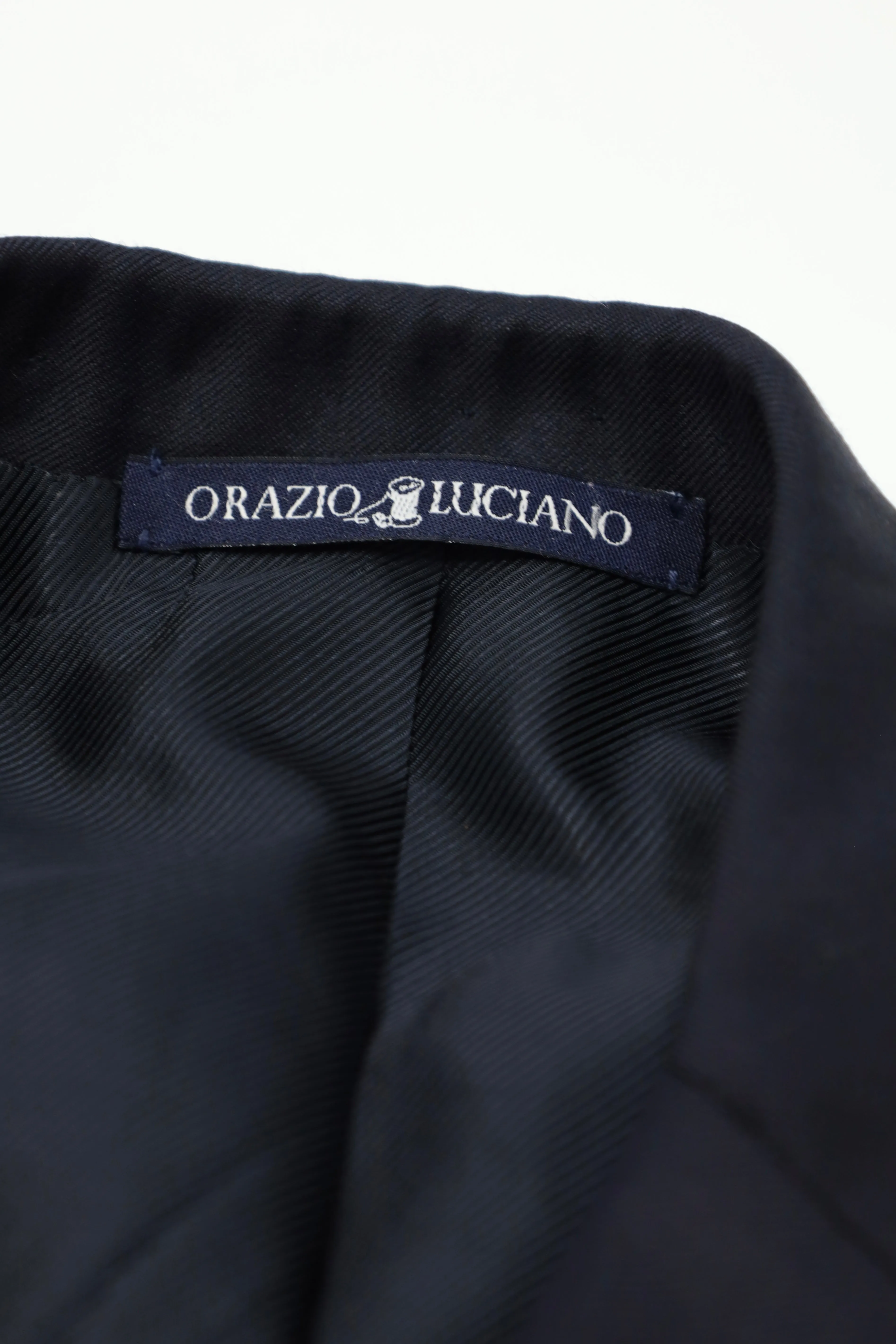 Orazio Luciano Black Neapolitan Suit