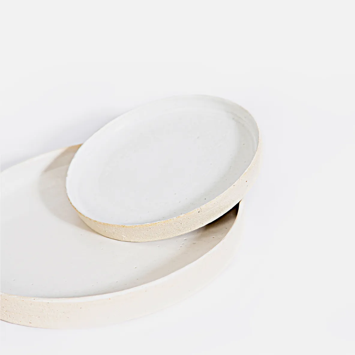 Organic Dinner Plate - Satin White