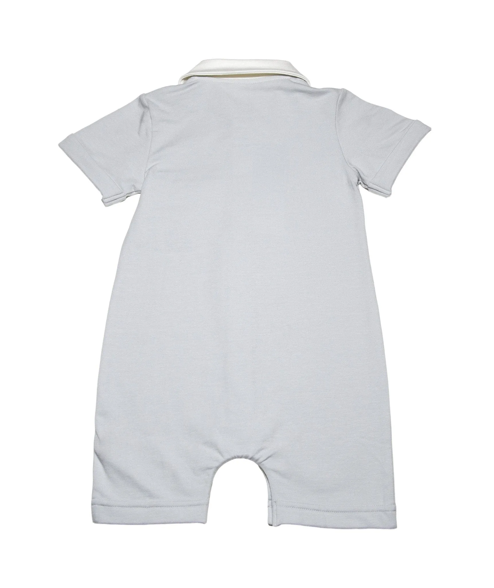 Organic 'Little Business' Short Sleeve Smartsuit