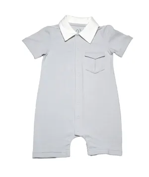 Organic 'Little Business' Short Sleeve Smartsuit