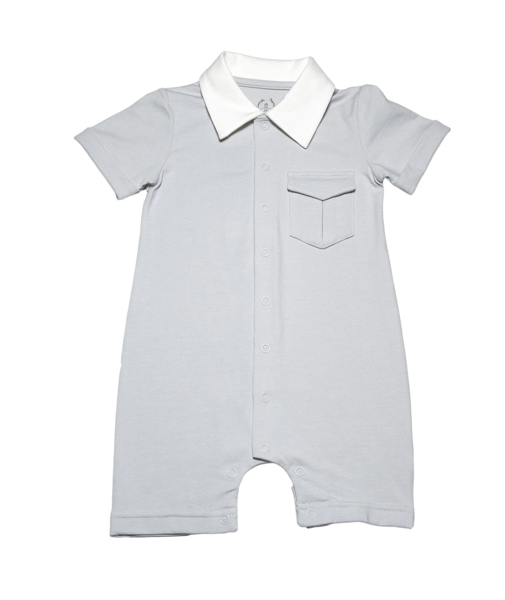 Organic 'Little Business' Short Sleeve Smartsuit