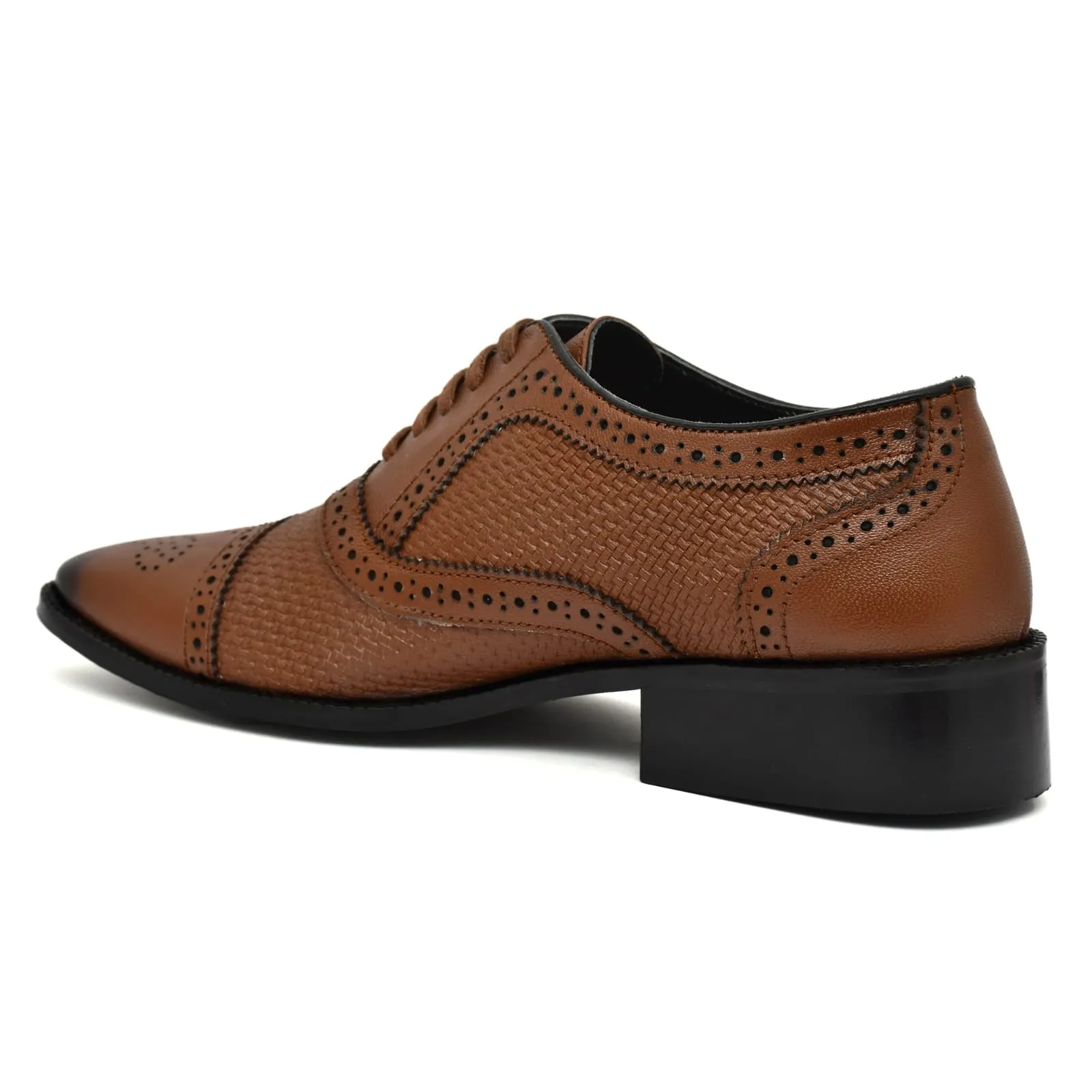 Ostrichfit Strumento Handtooled Luxury Derby in Tan ART OF-6510