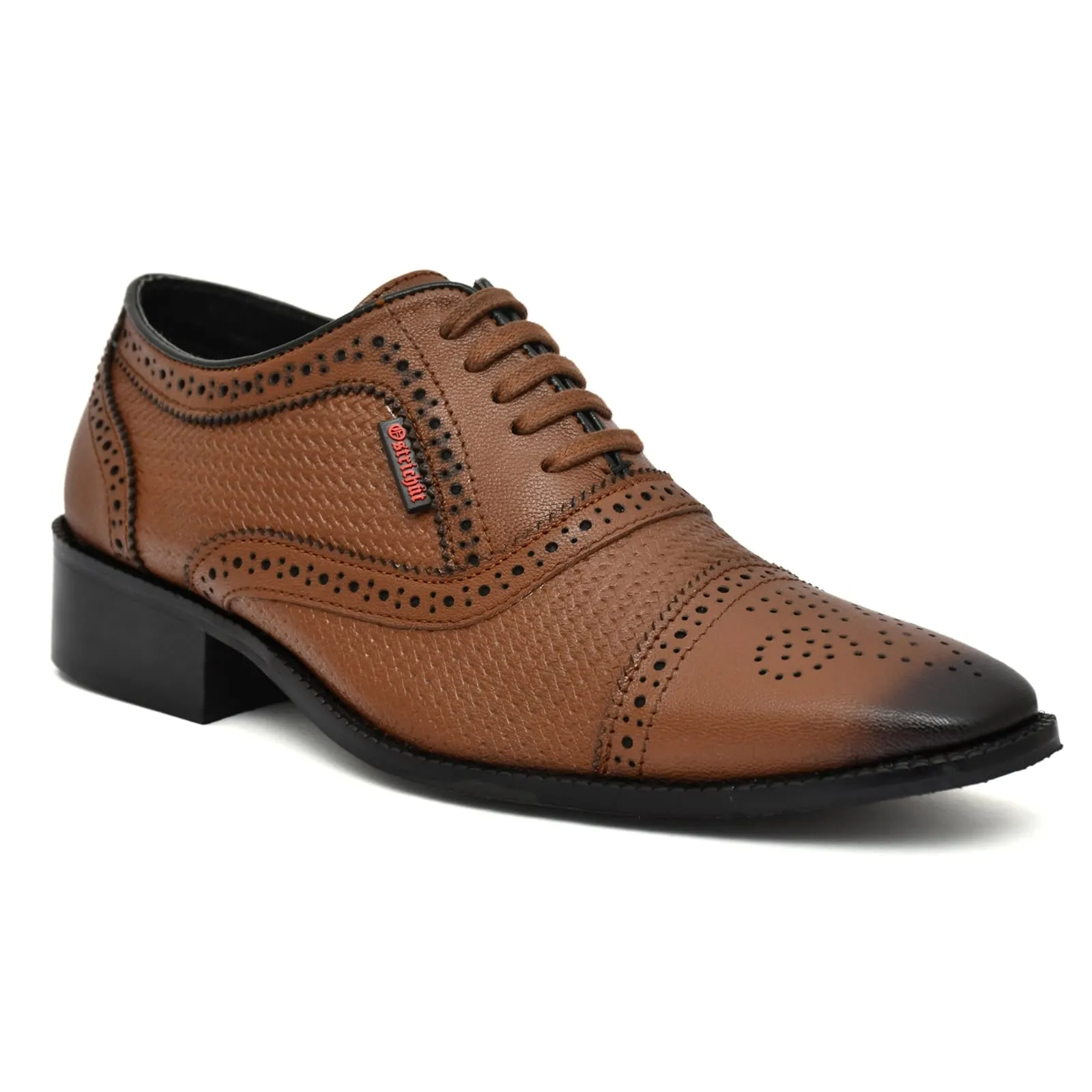 Ostrichfit Strumento Handtooled Luxury Derby in Tan ART OF-6510