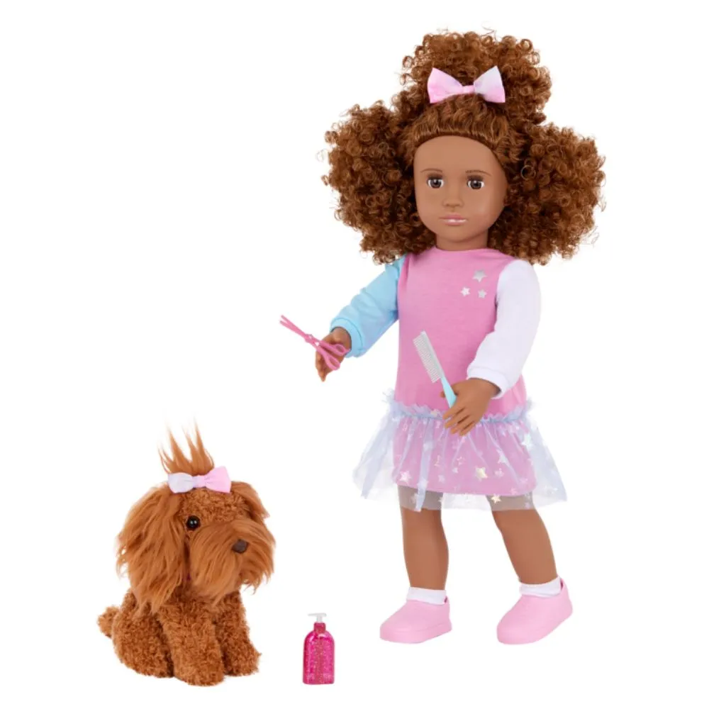 Our Generation 18" Doll w/ Pet - Safie & Ginger