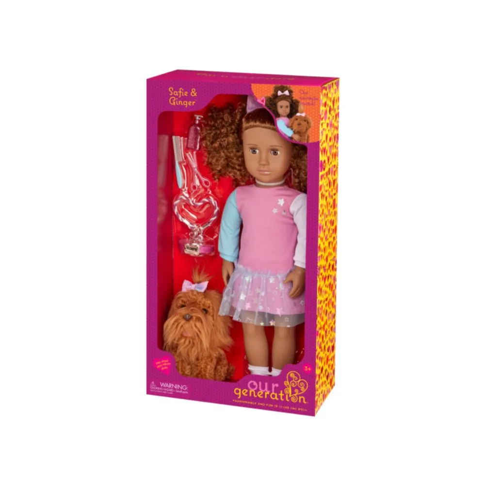 Our Generation 18" Doll w/ Pet - Safie & Ginger