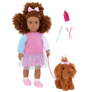 Our Generation 18" Doll w/ Pet - Safie & Ginger