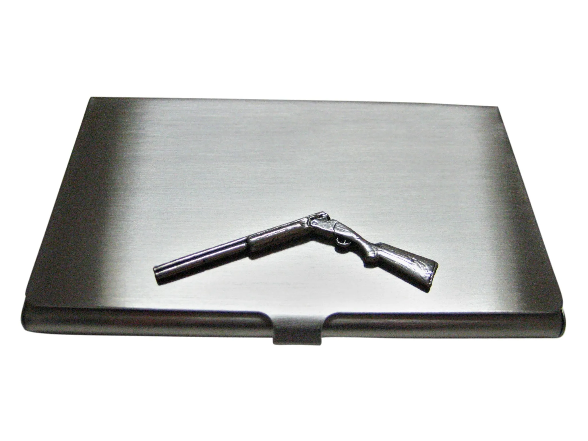 Over and Under Shot Gun Business Card Holder