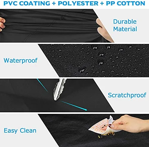 OYADM Sedan Car Cover Sedan, Upgraded Waterproof All Weather Full Car Cover, Universal Outdoor Indoor All Season Windproof Dustproof Scratch UV Protection (Black)