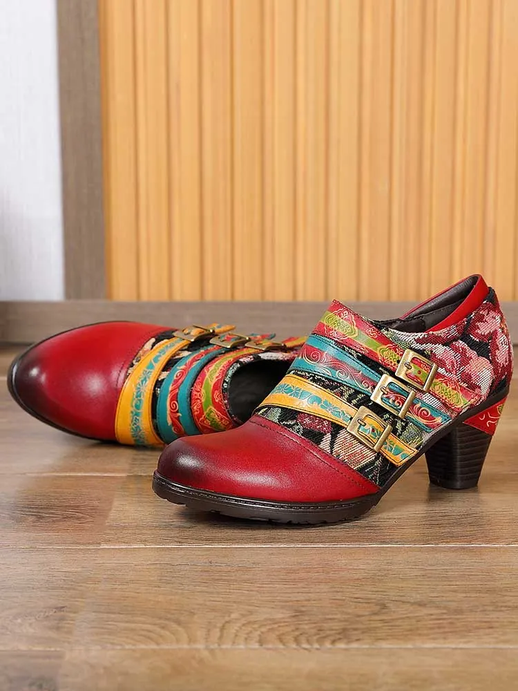 Paisleigh Genuine Leather Handmade Shoes